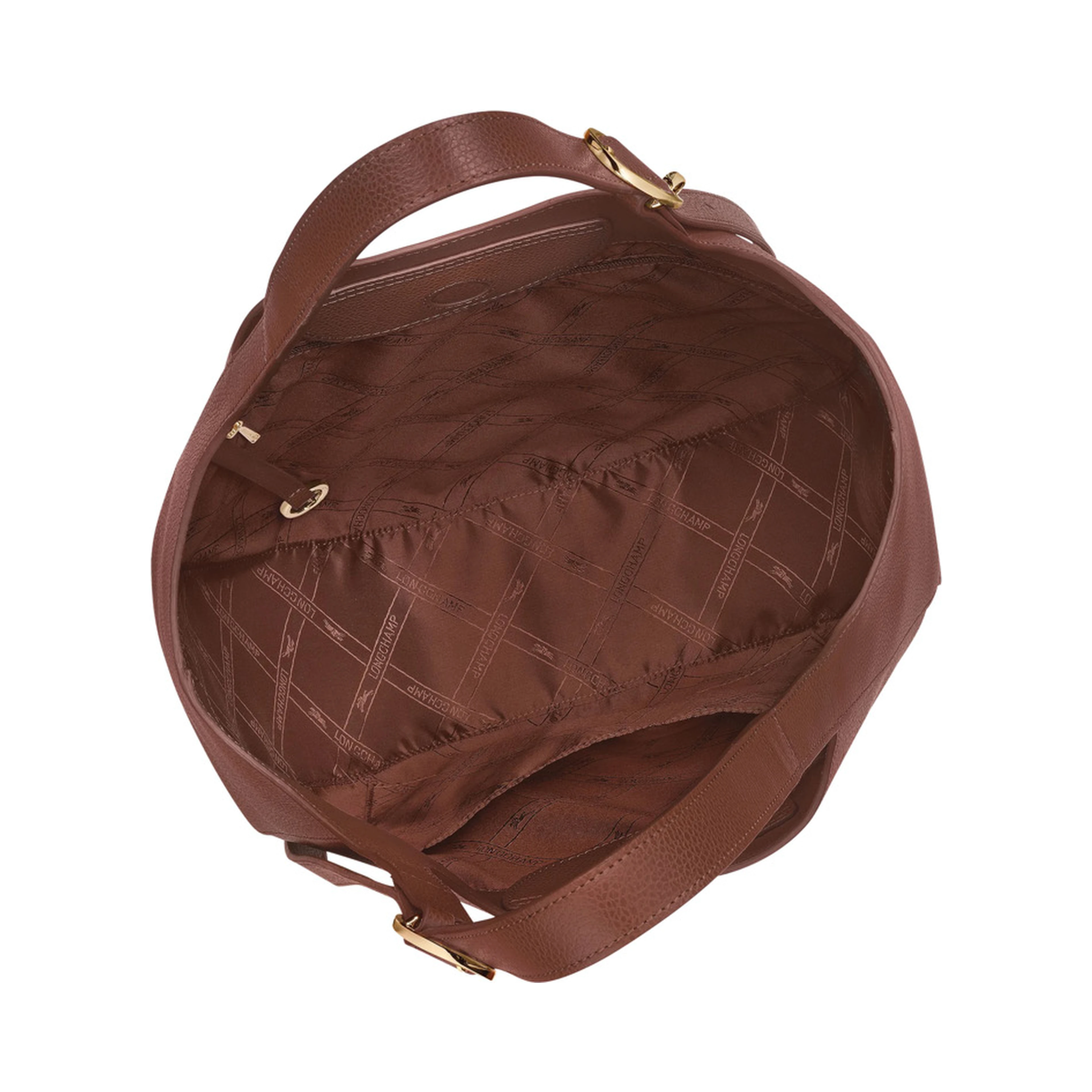 Le Foulonné Brown shoulder bag with Adjustable Buckle Handle in  Leather for Women