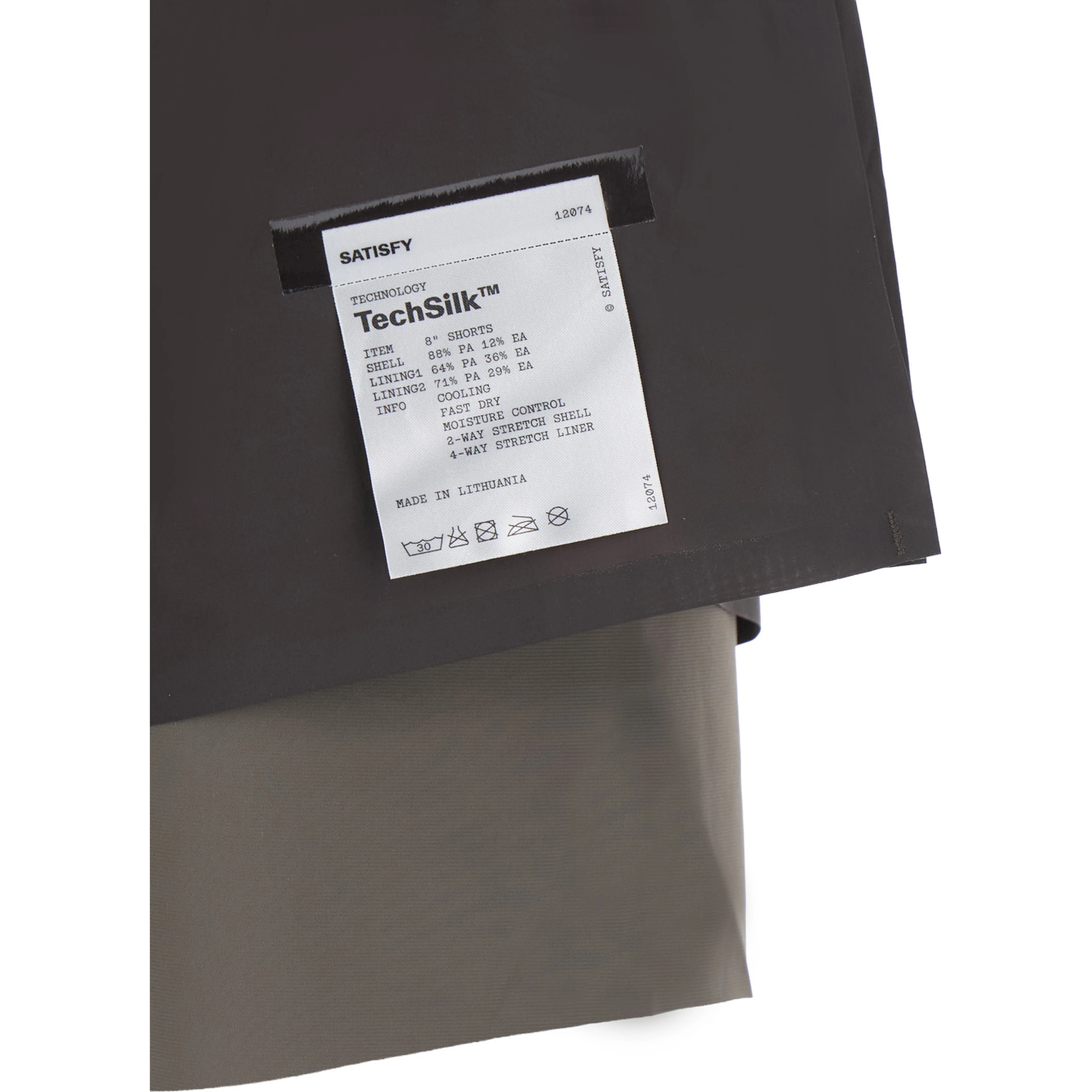 Shorts TechSilk 8 with elastic waistband and side pockets in Tech Fabric Brown Men