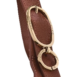 Le Foulonné Brown shoulder bag with Adjustable Buckle Handle in  Leather for Women