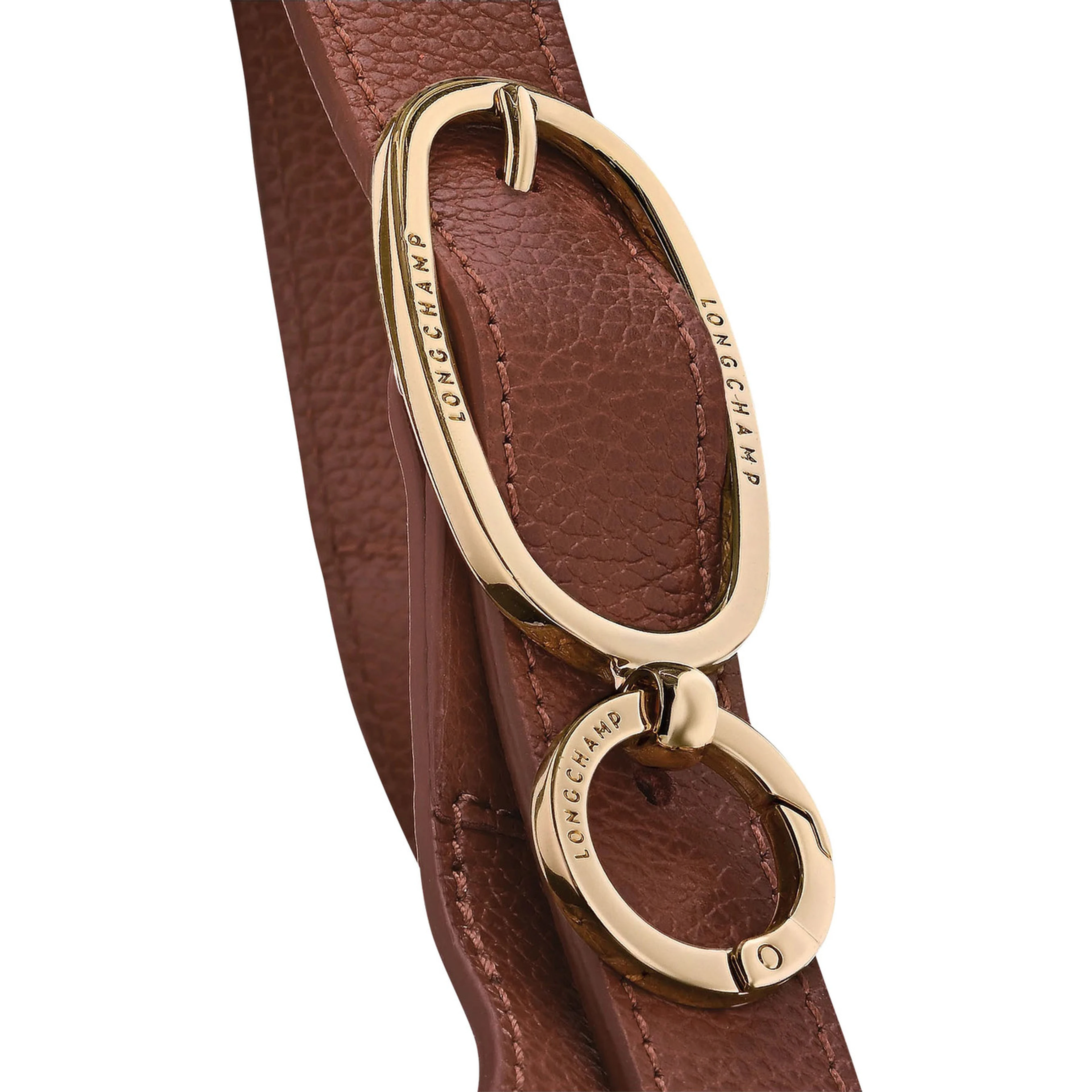 Le Foulonné Brown shoulder bag with Adjustable Buckle Handle in  Leather for Women