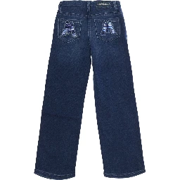 Basic Five-Pocket Jeans in Blue Denim