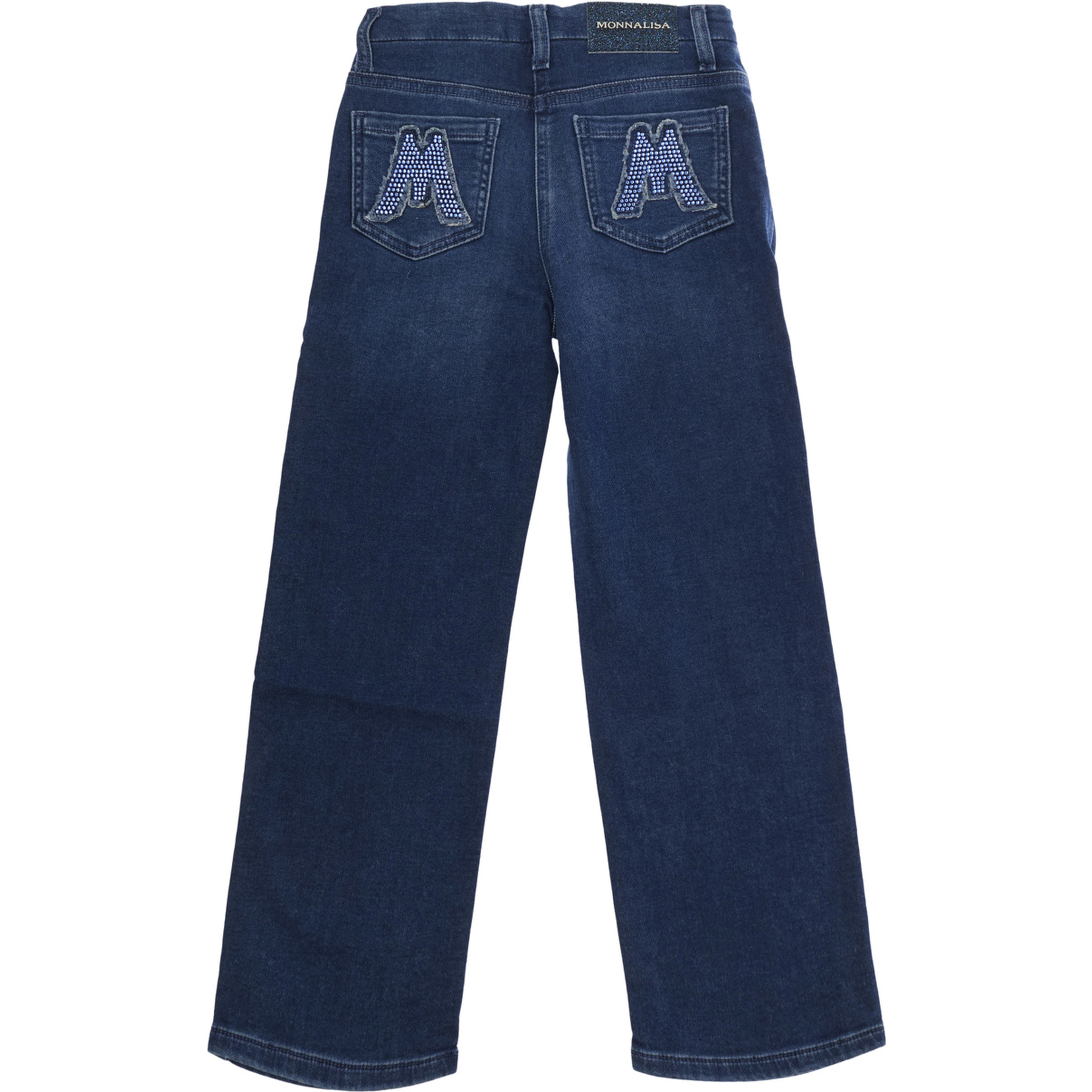Basic Five-Pocket Jeans in Blue Denim