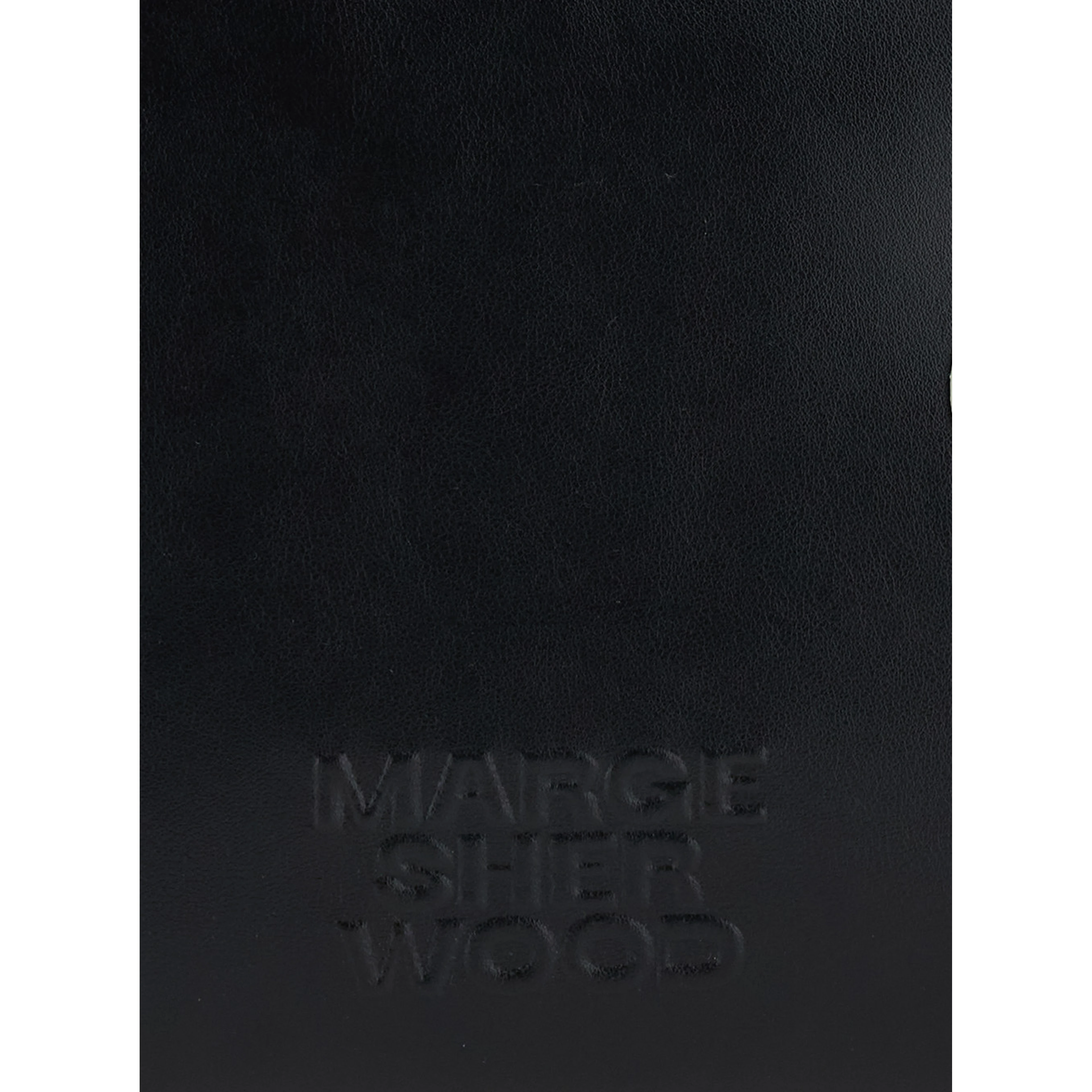Soft Boston Black Small Shoulder bag with Two Top Handles and Logo lettering on the Front in Leather for Women