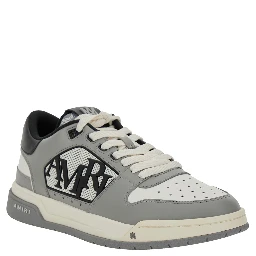 Sneaker Classic Low with Maxi Logo on the Side and Logo Patch on the Tongue in Gray Leather Men