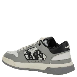 Sneaker Classic Low with Maxi Logo on the Side and Logo Patch on the Tongue in Gray Leather Men