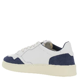 Medalist Blue Low Top Sneaker with Logo Patch on Side and Tongue and Logo Lettering on Heel in Suede and Leather for Men
