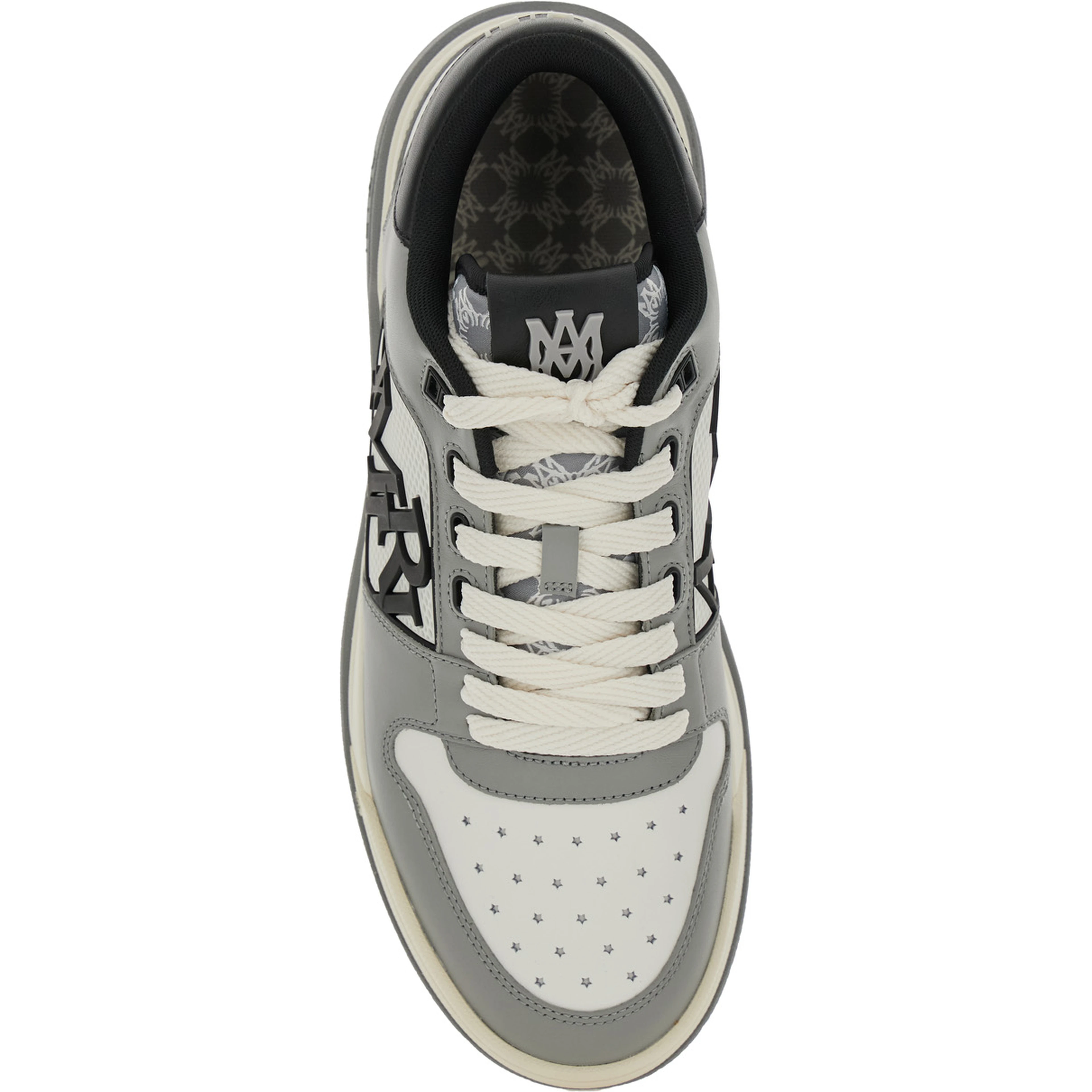 Sneaker Classic Low with Maxi Logo on the Side and Logo Patch on the Tongue in Gray Leather Men