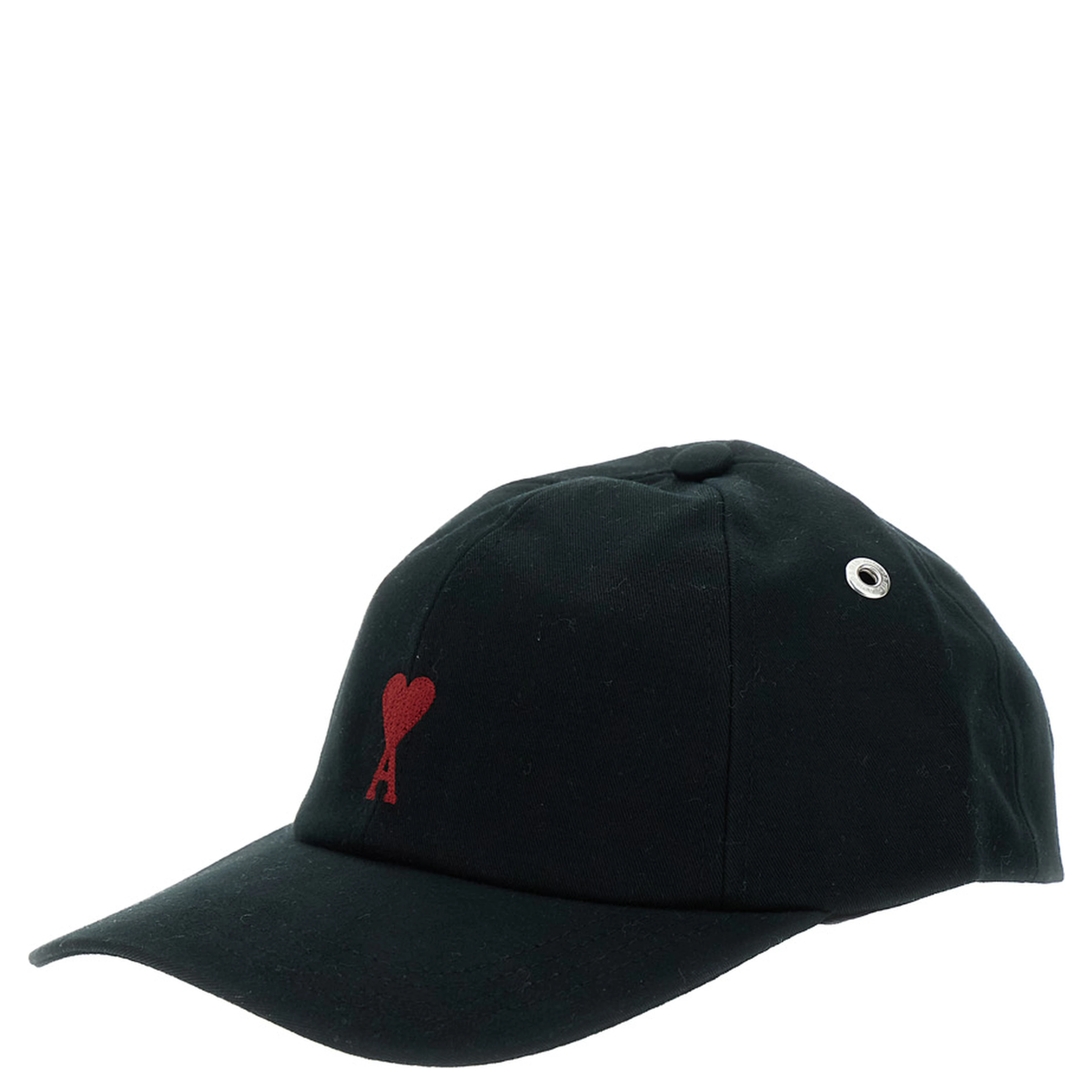 Baseball Cap with ADC Logo Embroidery on the Front in Black Cotton for Men