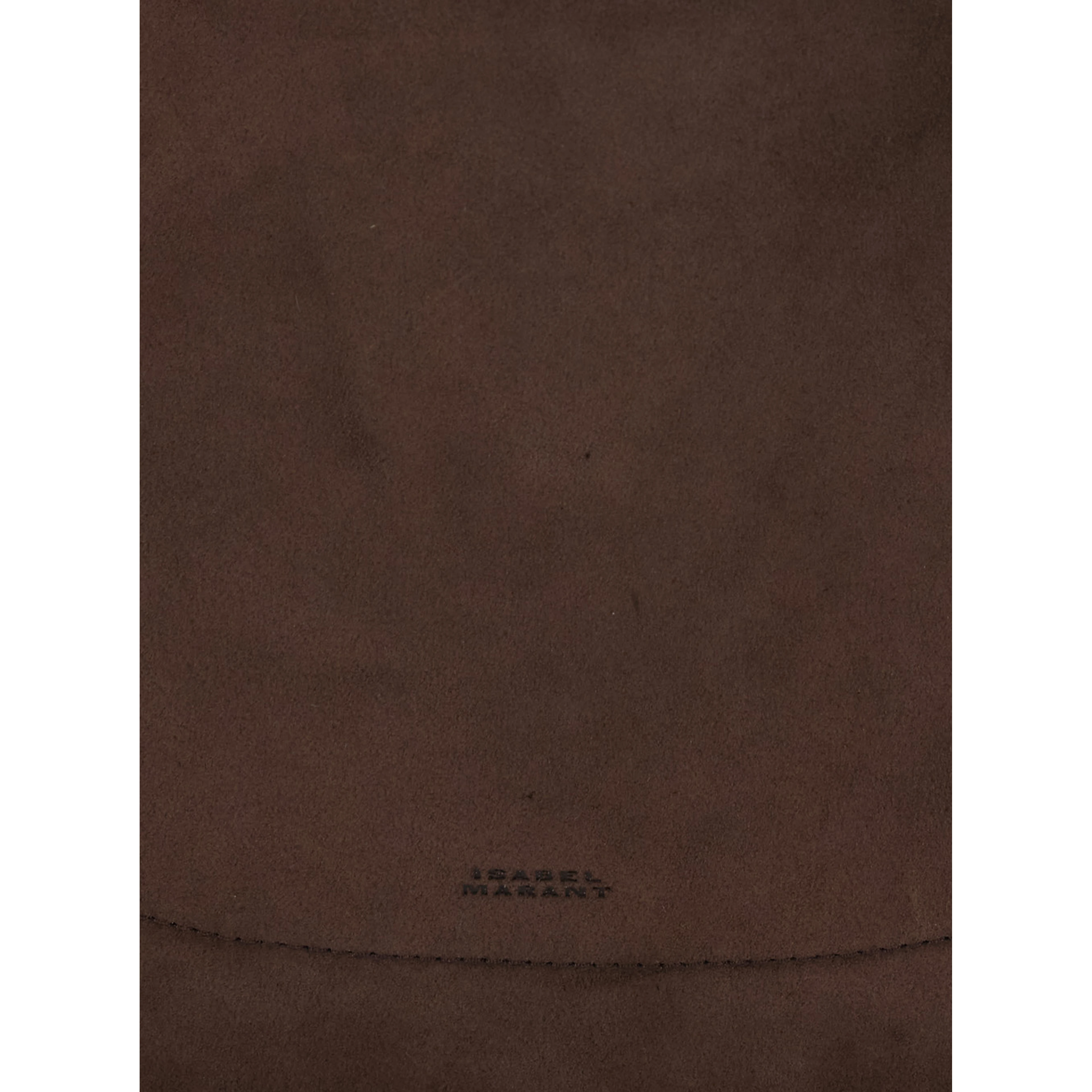 Oskan Hobo Brown Shoulder bag with Studded Trim in Suede for Women