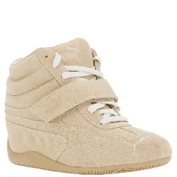 Speedcat Wedge Wns shoes with heel in Tech Fabric beige for women