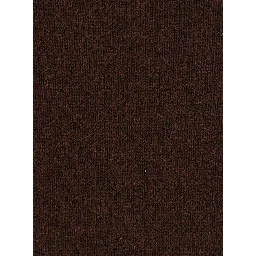 Brown crew neck sweater with ribbed trims in wool for men