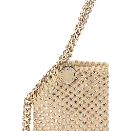 Falabella Mini Shoulder Bag with mesh and crystals in Polyamide Pink woman