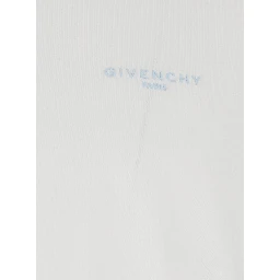 White T-shirt with Logo on front in Cotton for Men