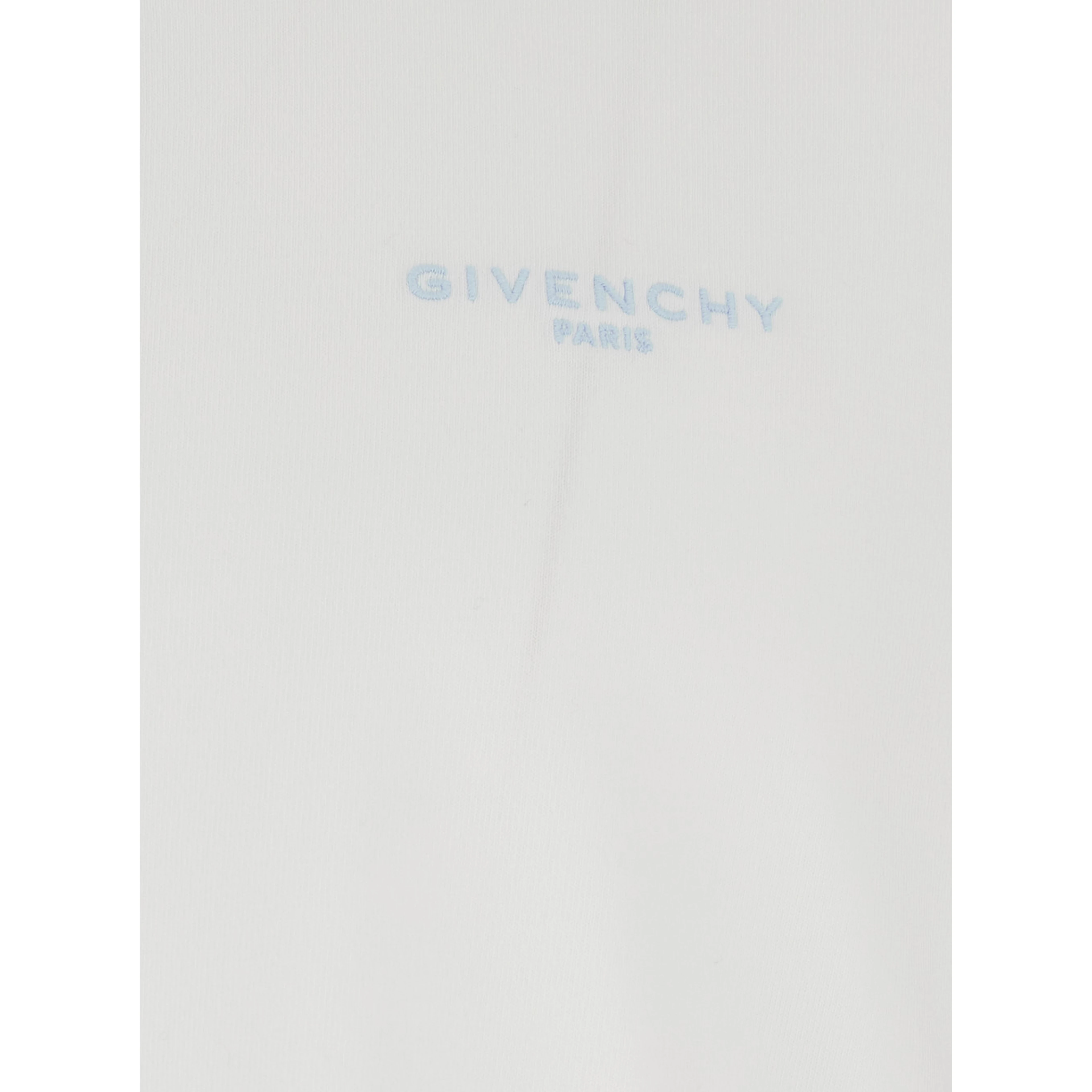 White T-shirt with Logo on front in Cotton for Men