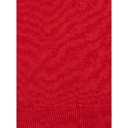 WOOL AND CASHMERE CREW-NECK KNIT with round neck and long sleeves in Wool and Cashmere color Red unisex