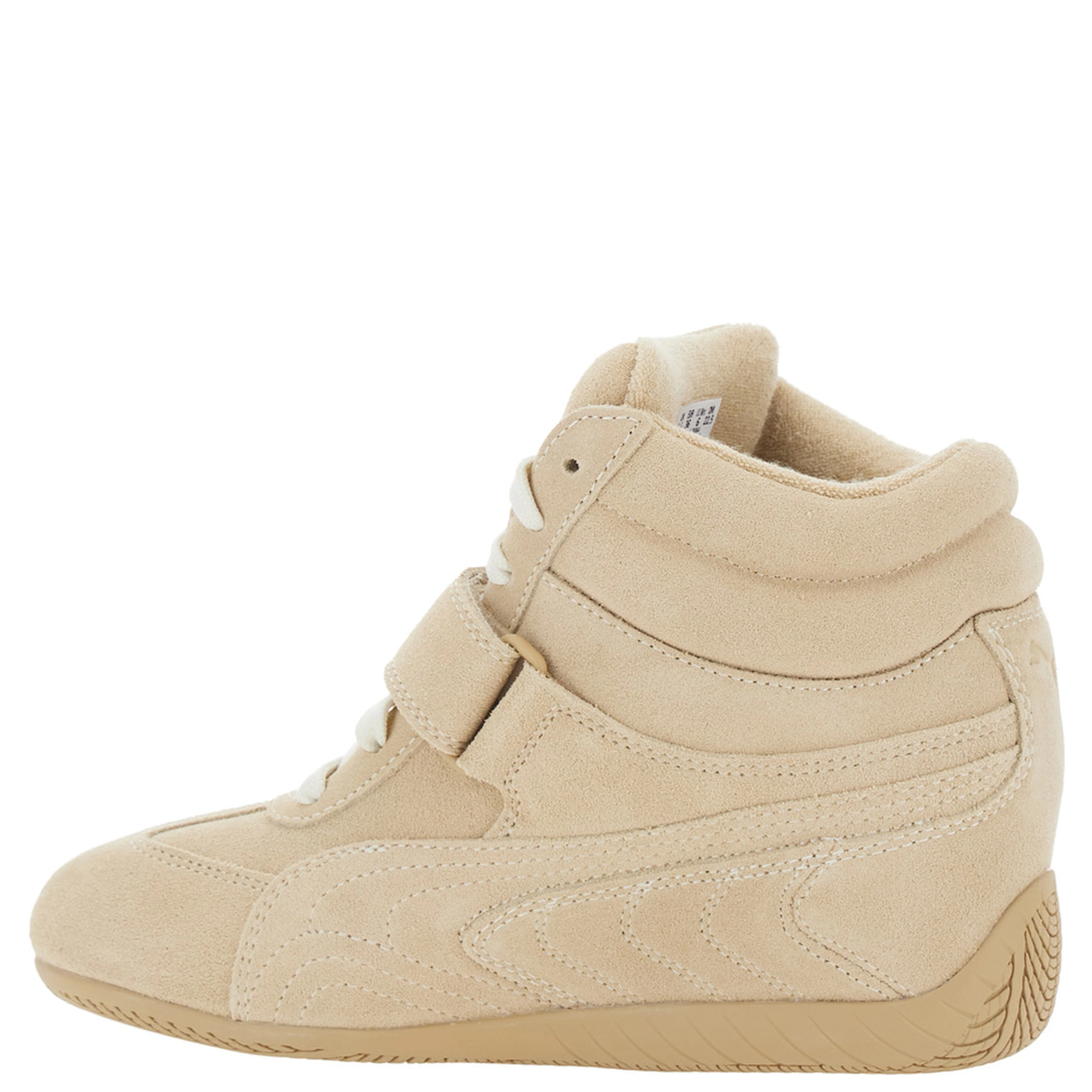 Speedcat Wedge Wns shoes with heel in Tech Fabric beige for women