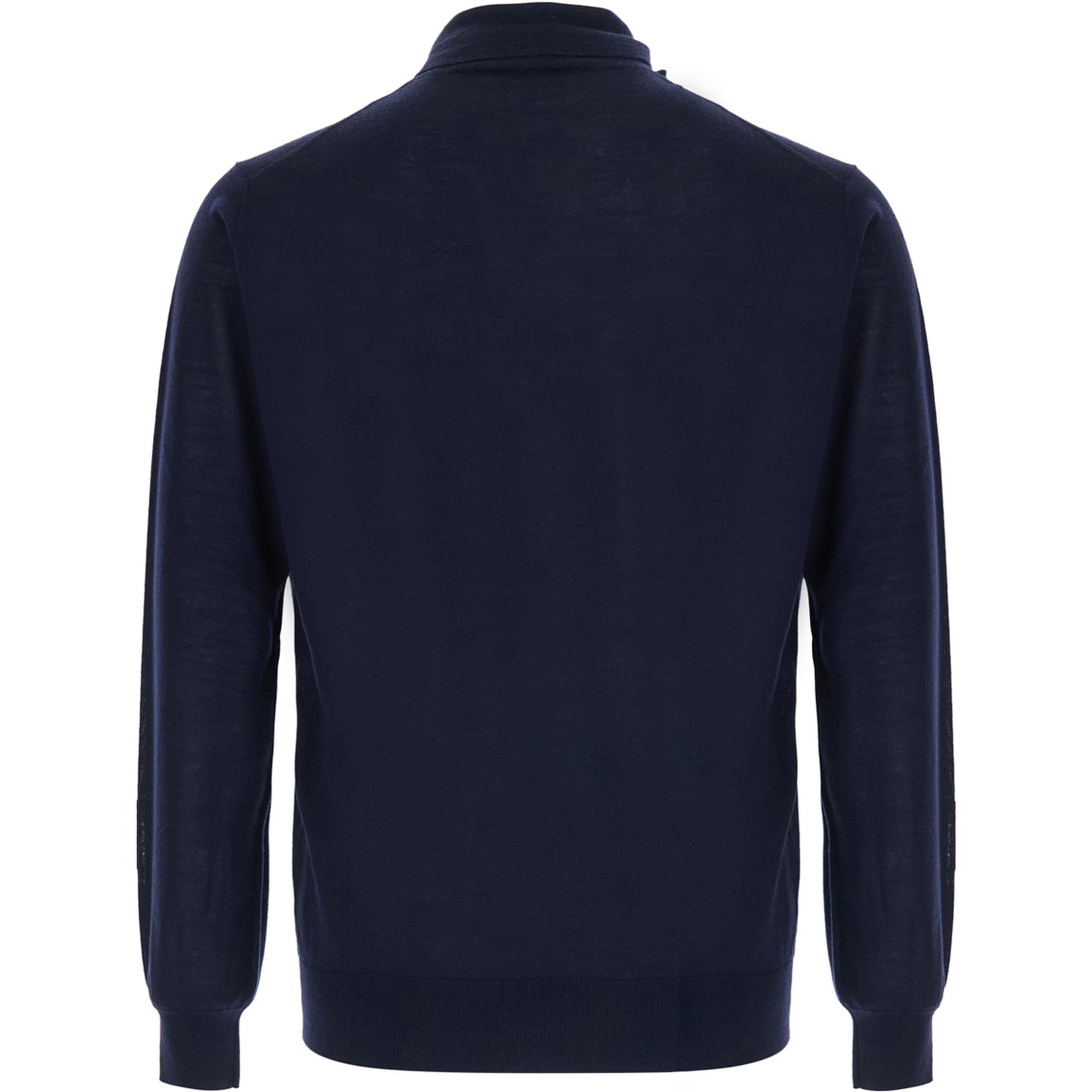 Blue Turtleneck Sweater in Wool for Men