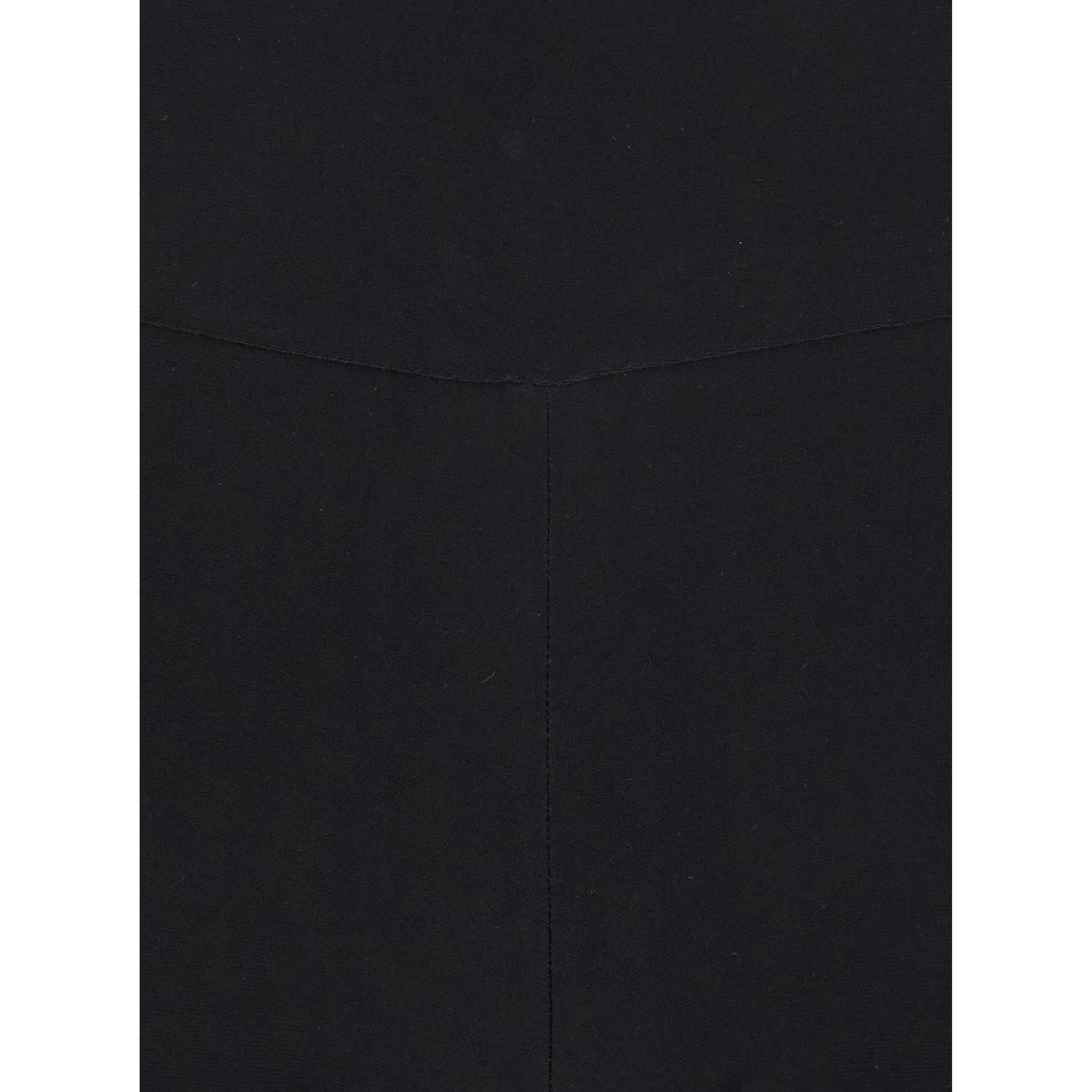 High-Waisted Boot Pants with Wide Leg in Black Tech Fabric for Women