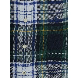 green Shirt with Pony logo on the front and all-over striped Motif in cotton Boy