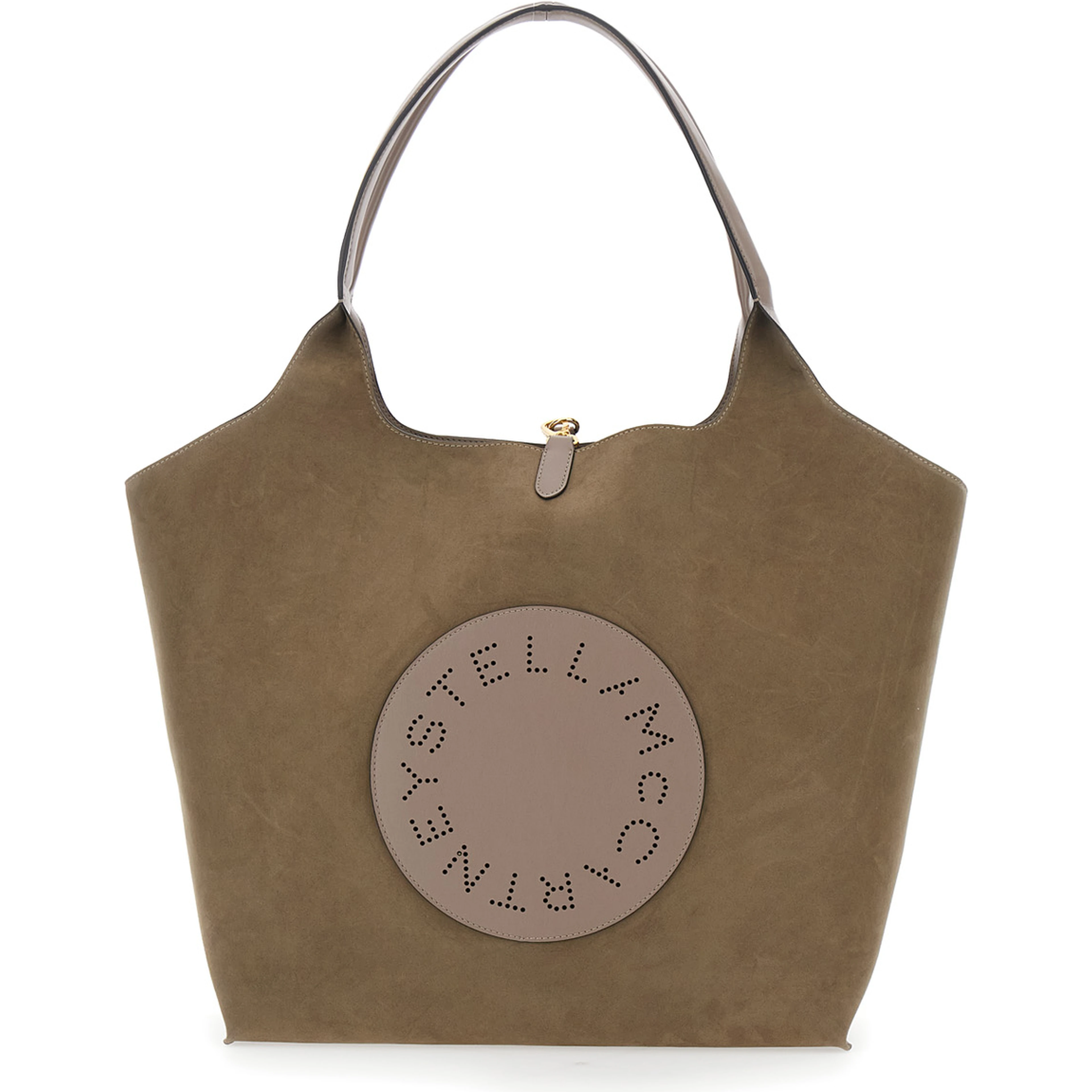 Logo Reversible Tote Bag Alter Mat and Alter Suede in Polyester Beige unisex