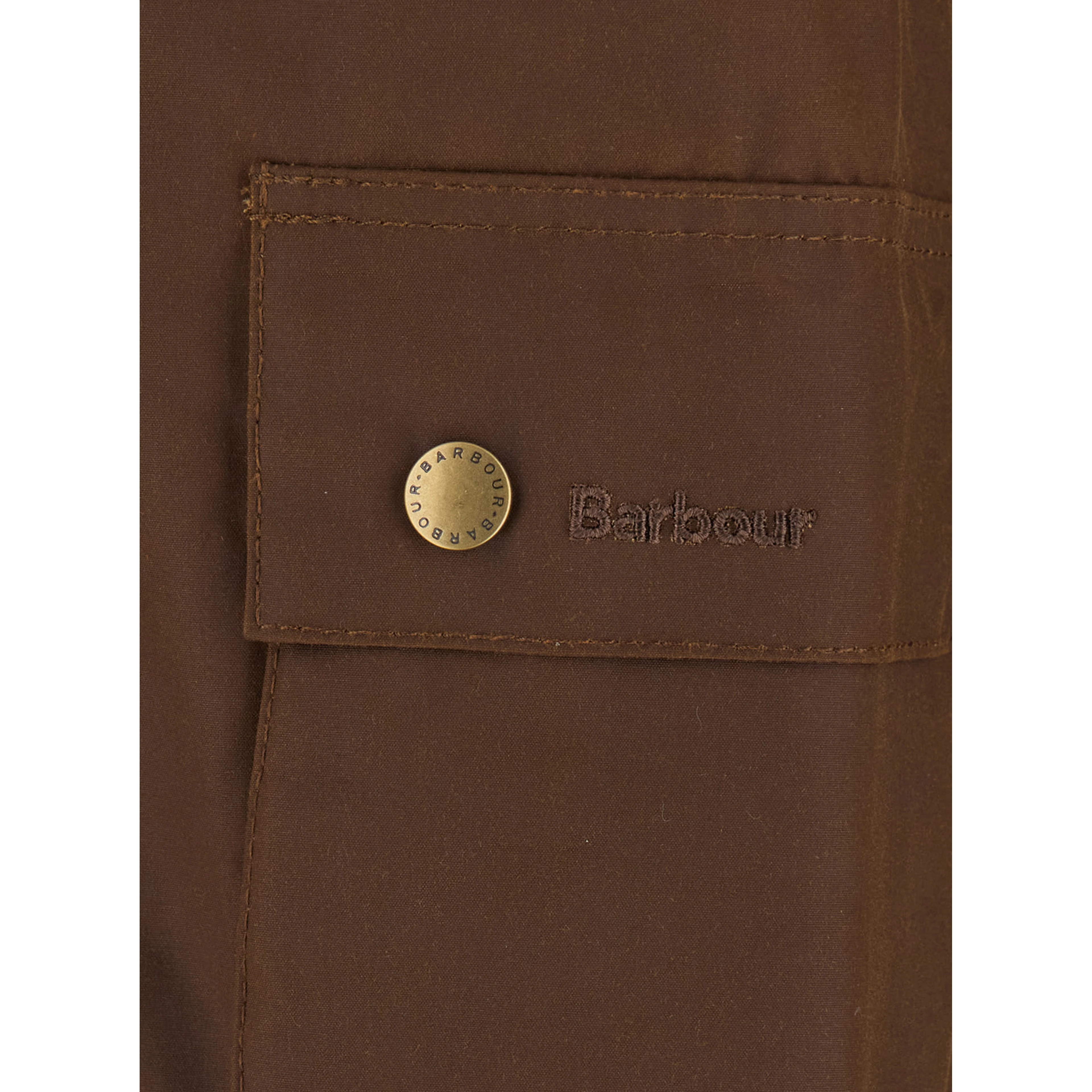 Ashby brown Jacket with classic collar and side pockets in waxed cotton for men