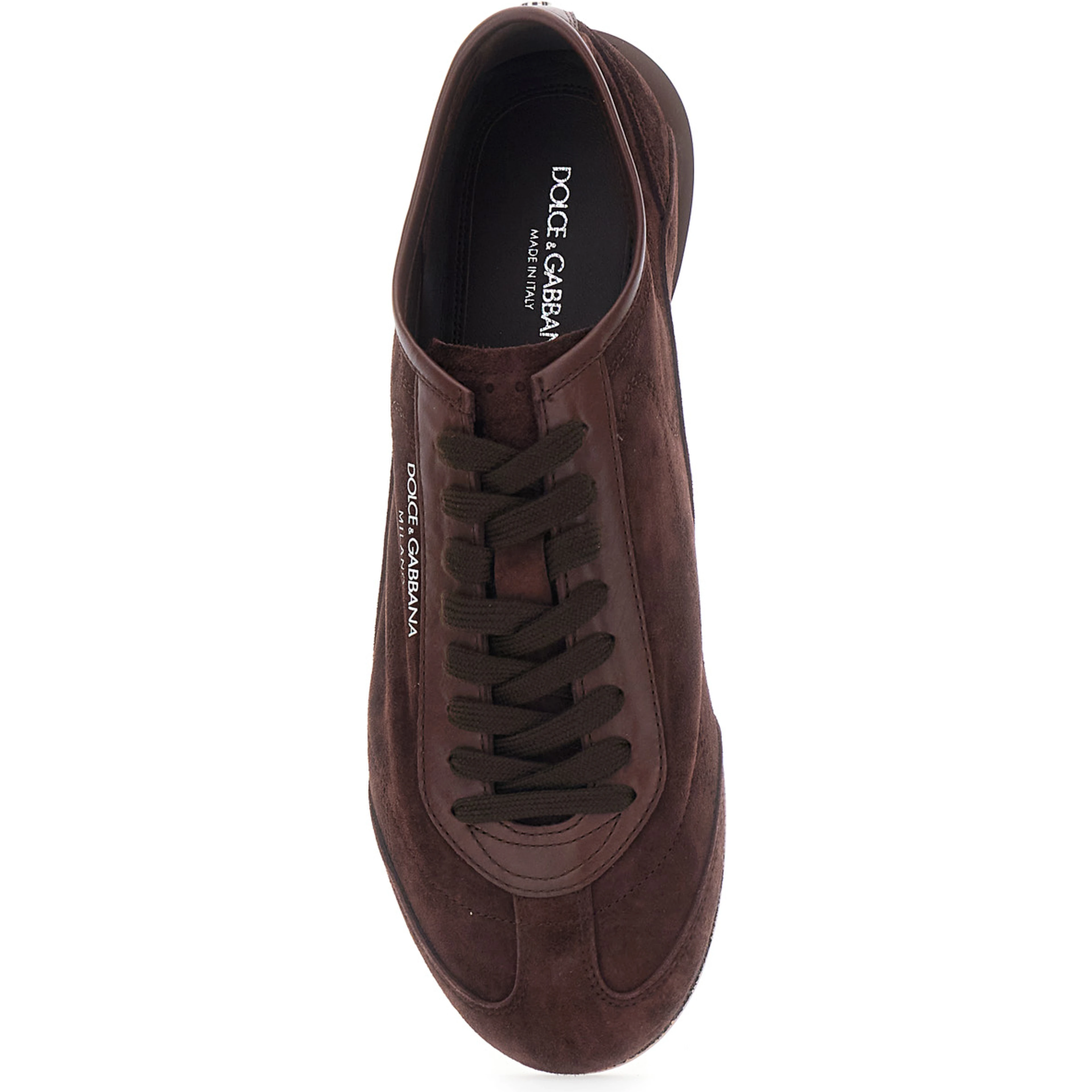 Gimondi Plus Brown Low Top Sneakers with Logo lettering on the Side in Suede for Men