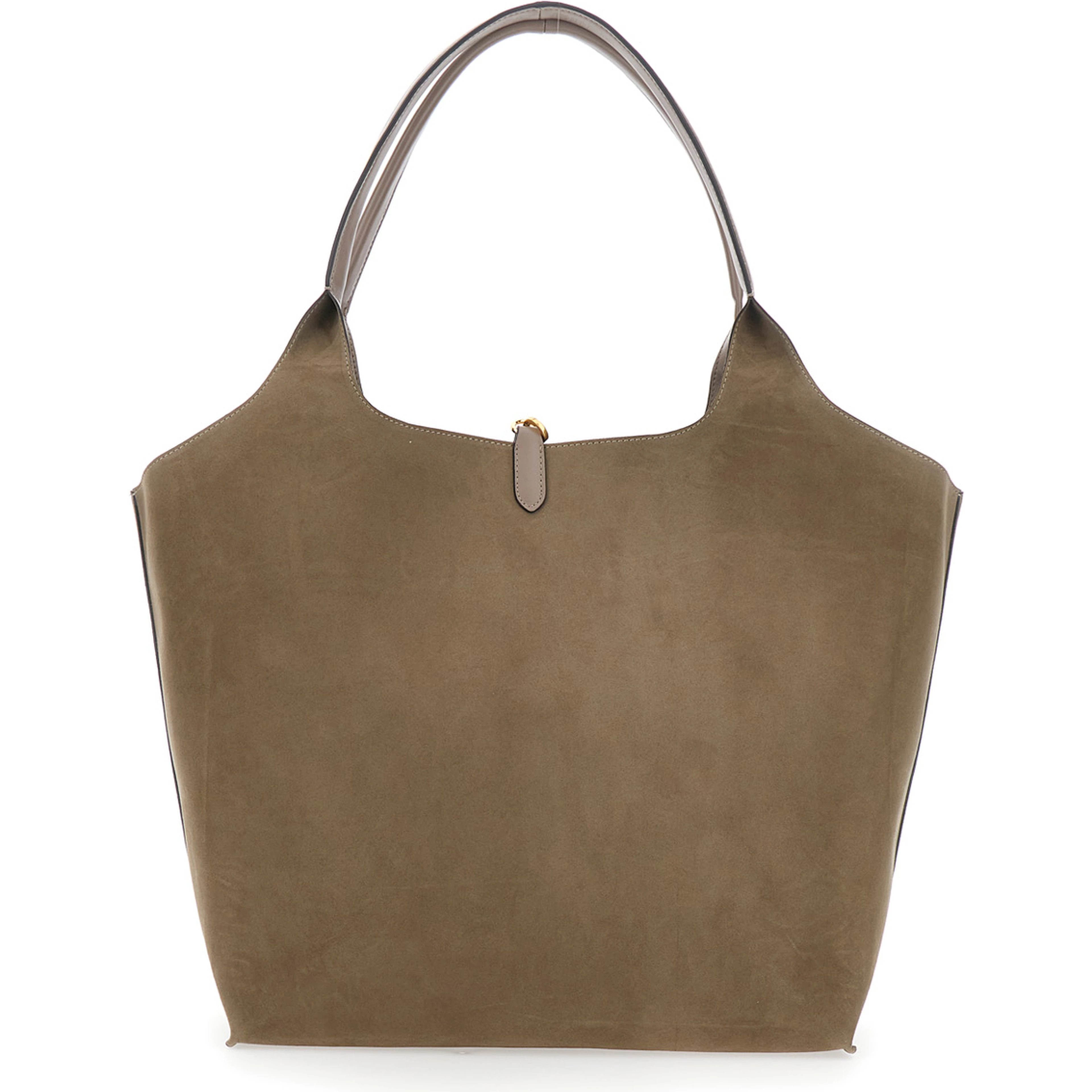 Logo Reversible Tote Bag Alter Mat and Alter Suede in Polyester Beige unisex