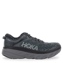 Bondi 7 Gray low top sneakers with logo lettering on the side in Tech Fabric unisex