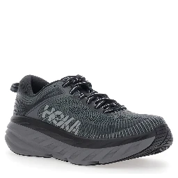 Bondi 7 Gray low top sneakers with logo lettering on the side in Tech Fabric unisex