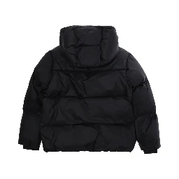black Padded jacket with logo on the front in Tech Fabric for Boy