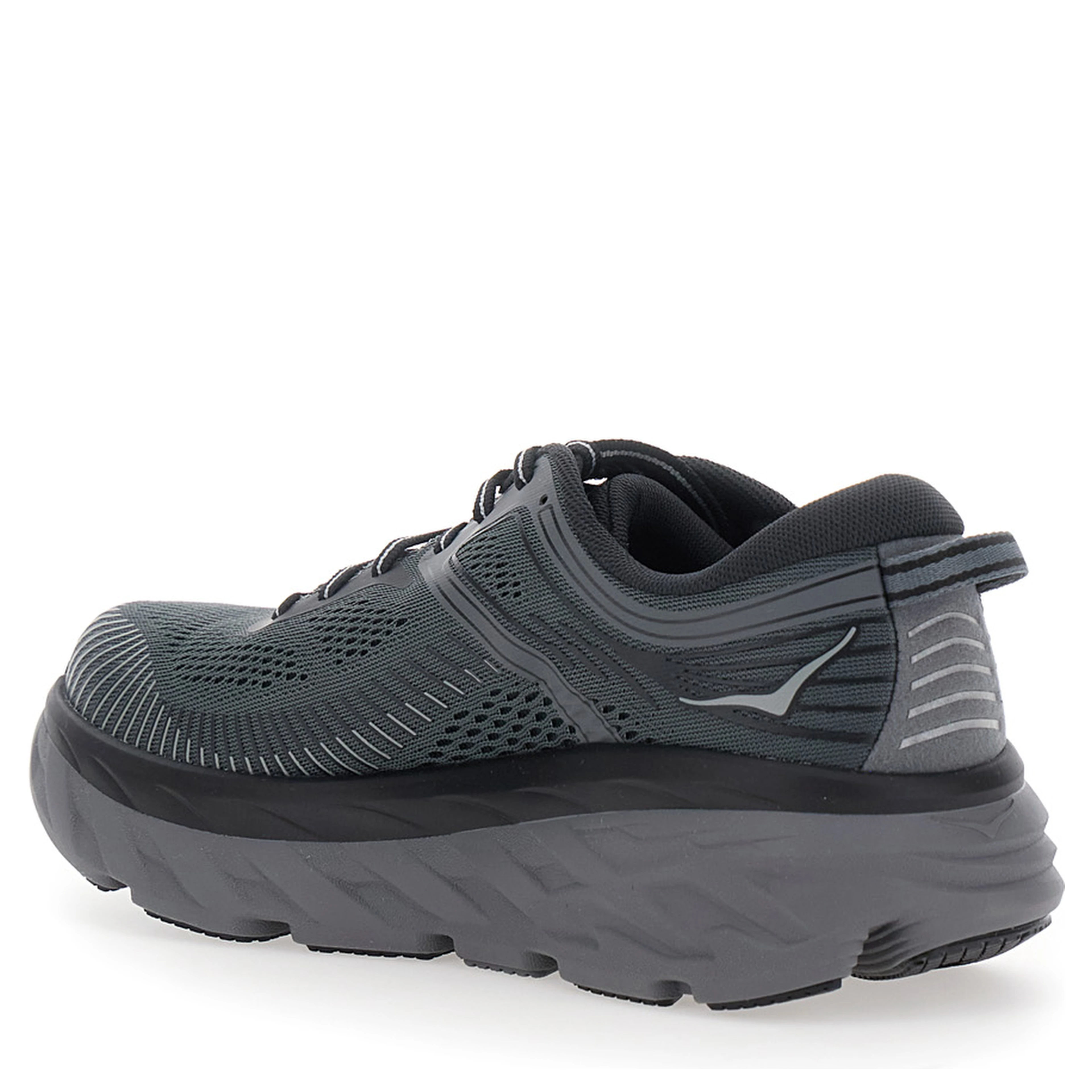 Bondi 7 Gray low top sneakers with logo lettering on the side in Tech Fabric unisex