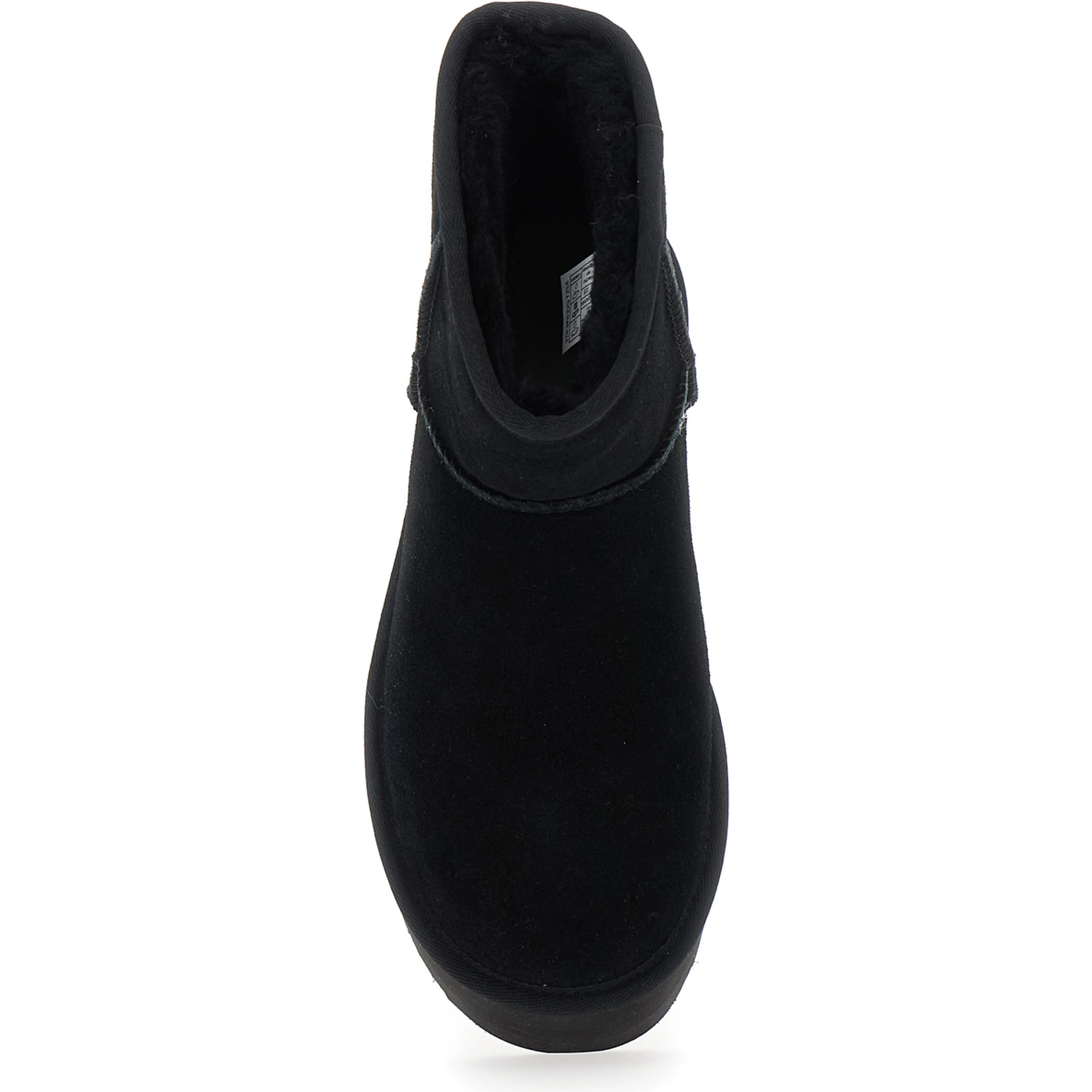 Ankle Boots Classic Mini Platform with Oversized Platform in Suede Black Women