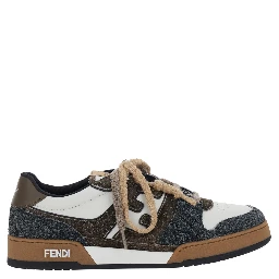 Sneakers MATCH SUEDE Brown with Suede Leather Details
