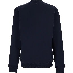Blue Sweatshirt with AMI de Coeur Logo on the Front in Cotton for Men
