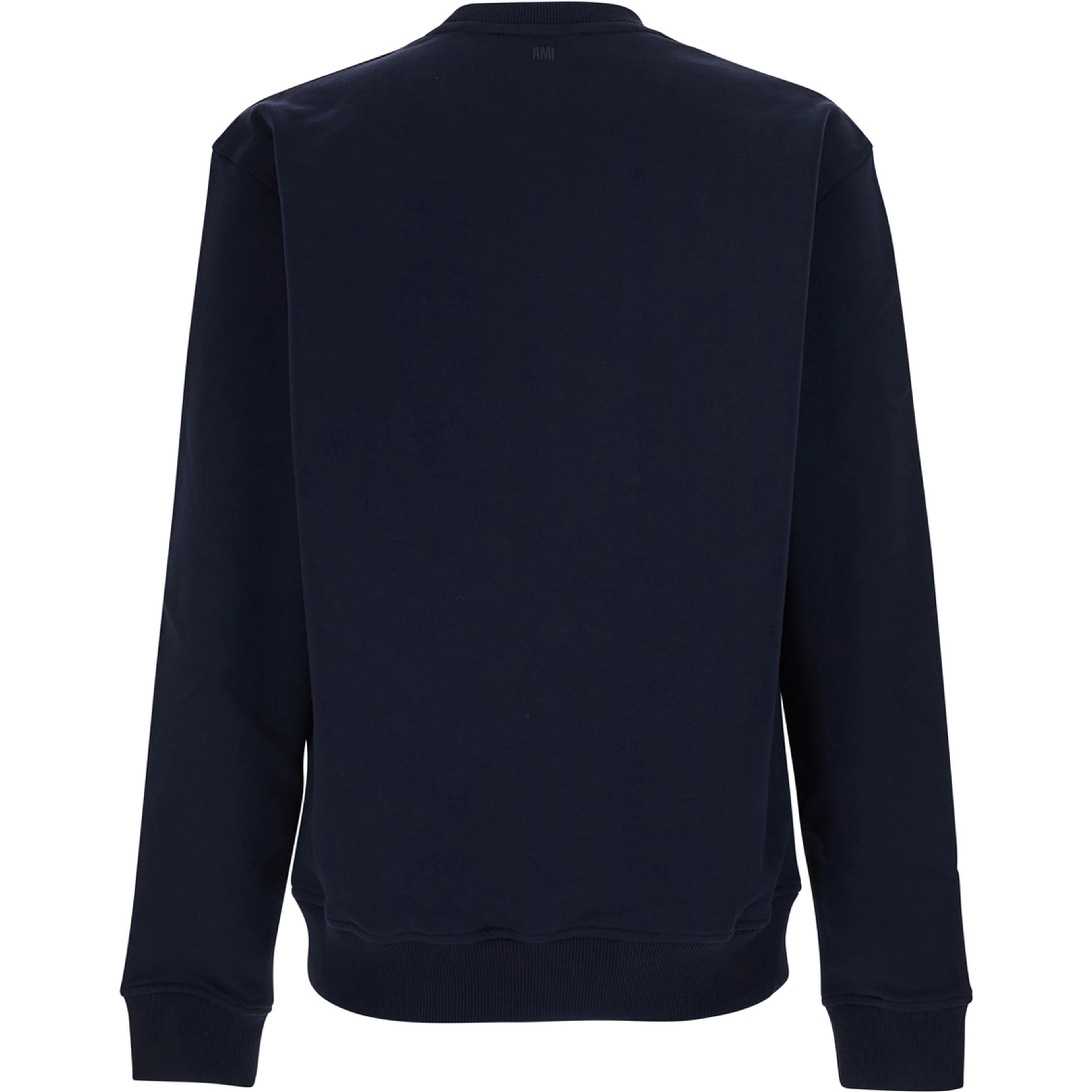 Blue Sweatshirt with AMI de Coeur Logo on the Front in Cotton for Men