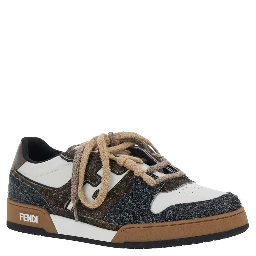 Sneakers MATCH SUEDE Brown with Suede Leather Details