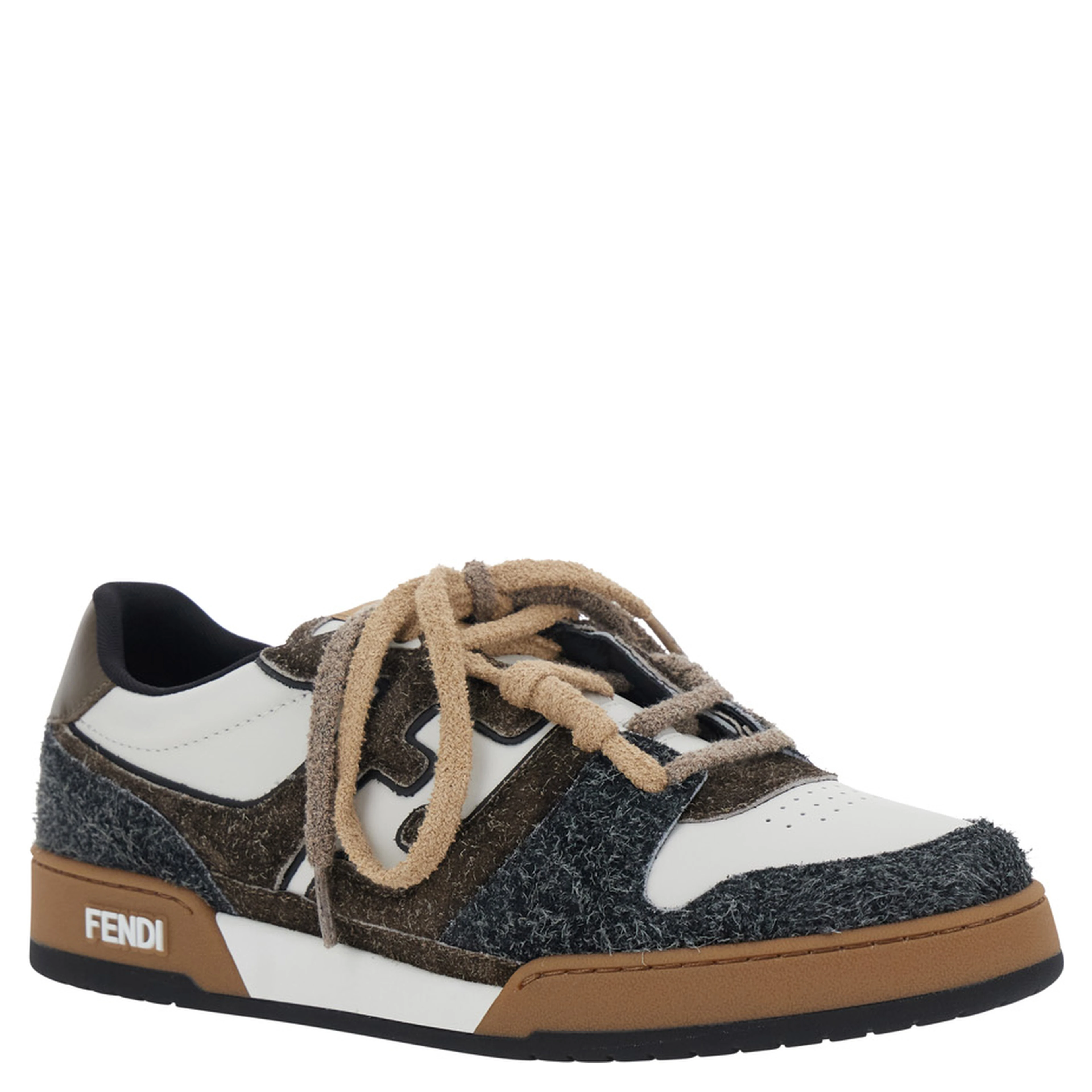 Sneakers MATCH SUEDE Brown with Suede Leather Details