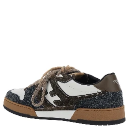 Sneakers MATCH SUEDE Brown with Suede Leather Details