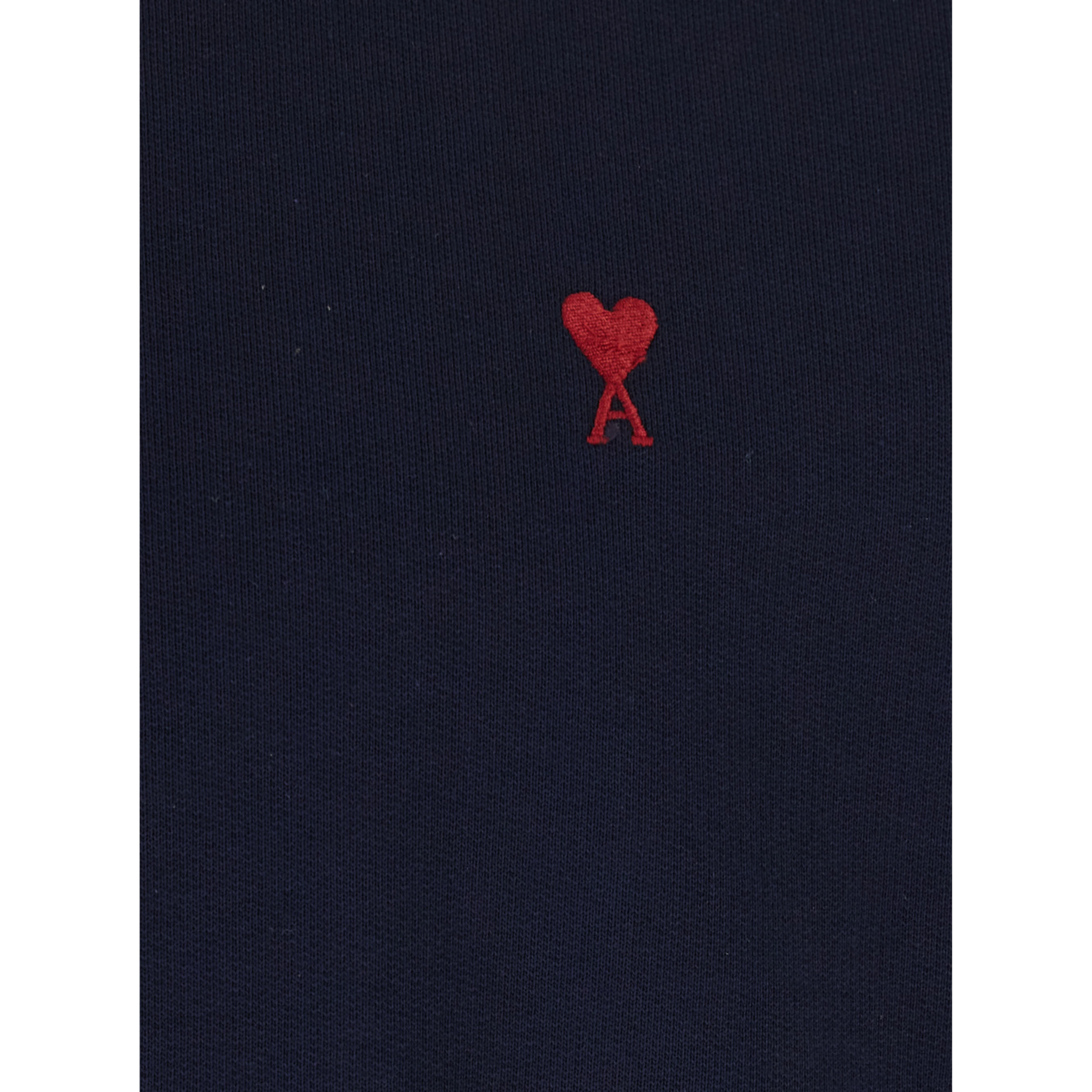 Blue Sweatshirt with AMI de Coeur Logo on the Front in Cotton for Men