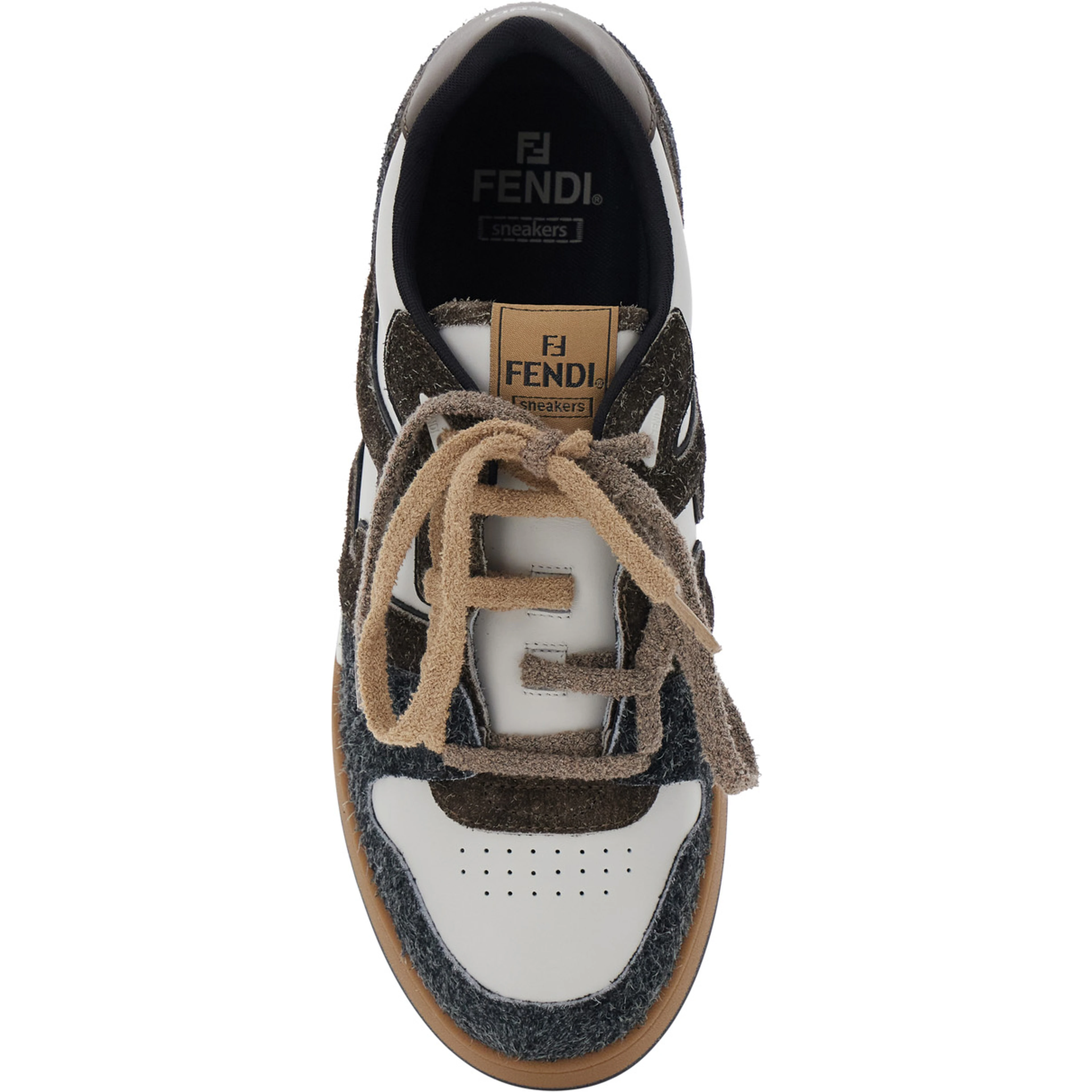 Sneakers MATCH SUEDE Brown with Suede Leather Details