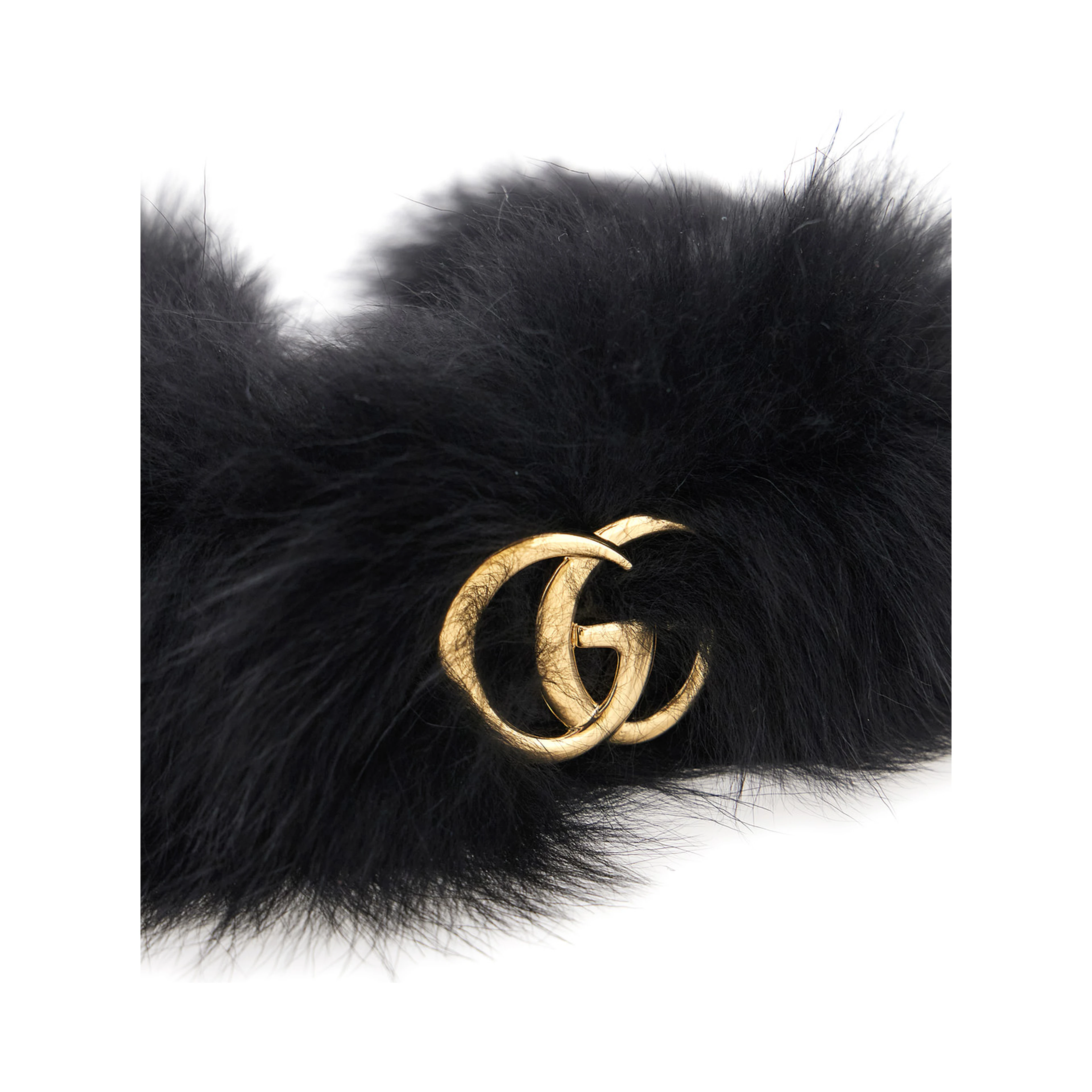 Black hairband with GG Plaque in Wool for Women