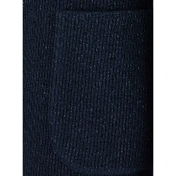 blue Single-breasted jacket with notched revers and front patch pockets in wool blend for women