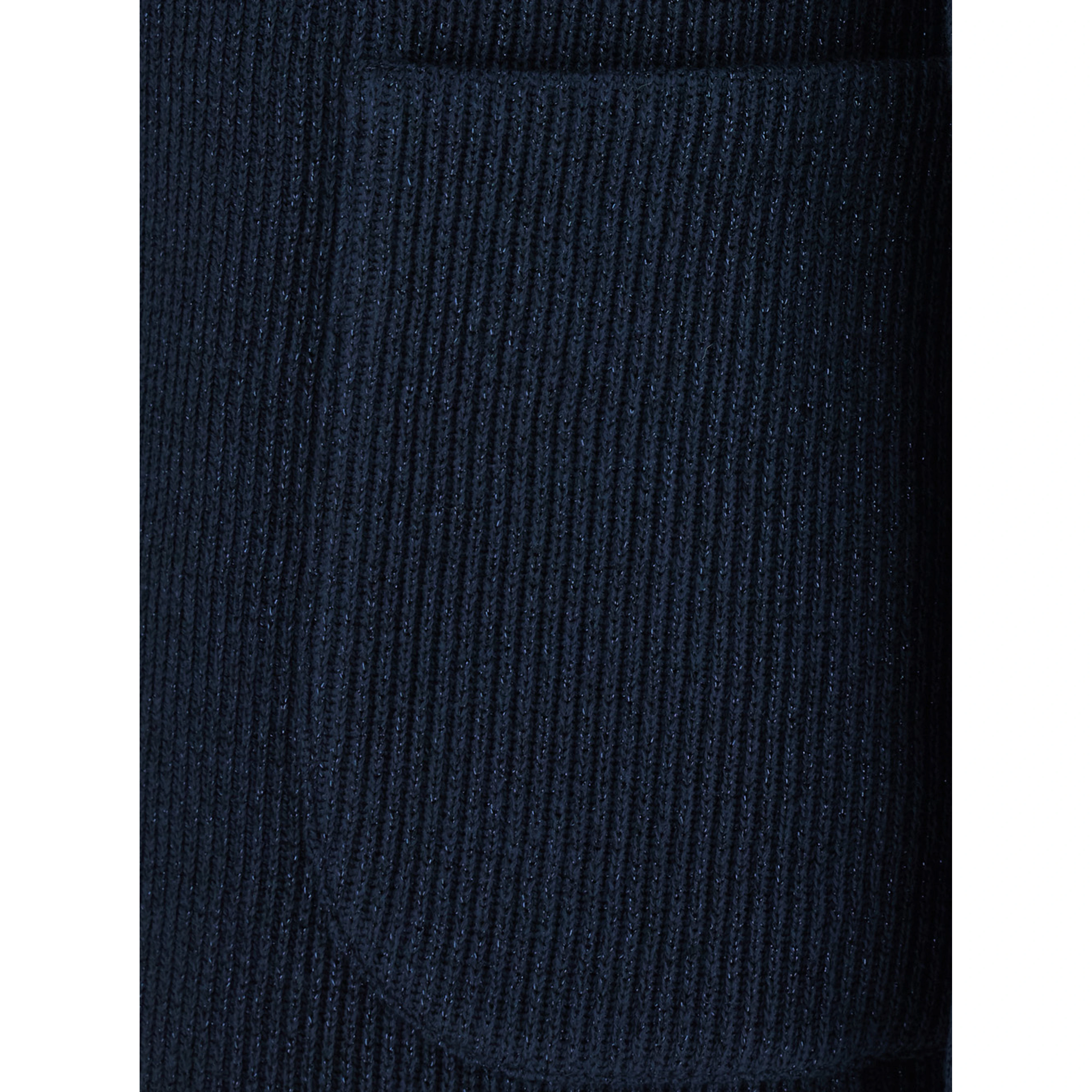 blue Single-breasted jacket with notched revers and front patch pockets in wool blend for women