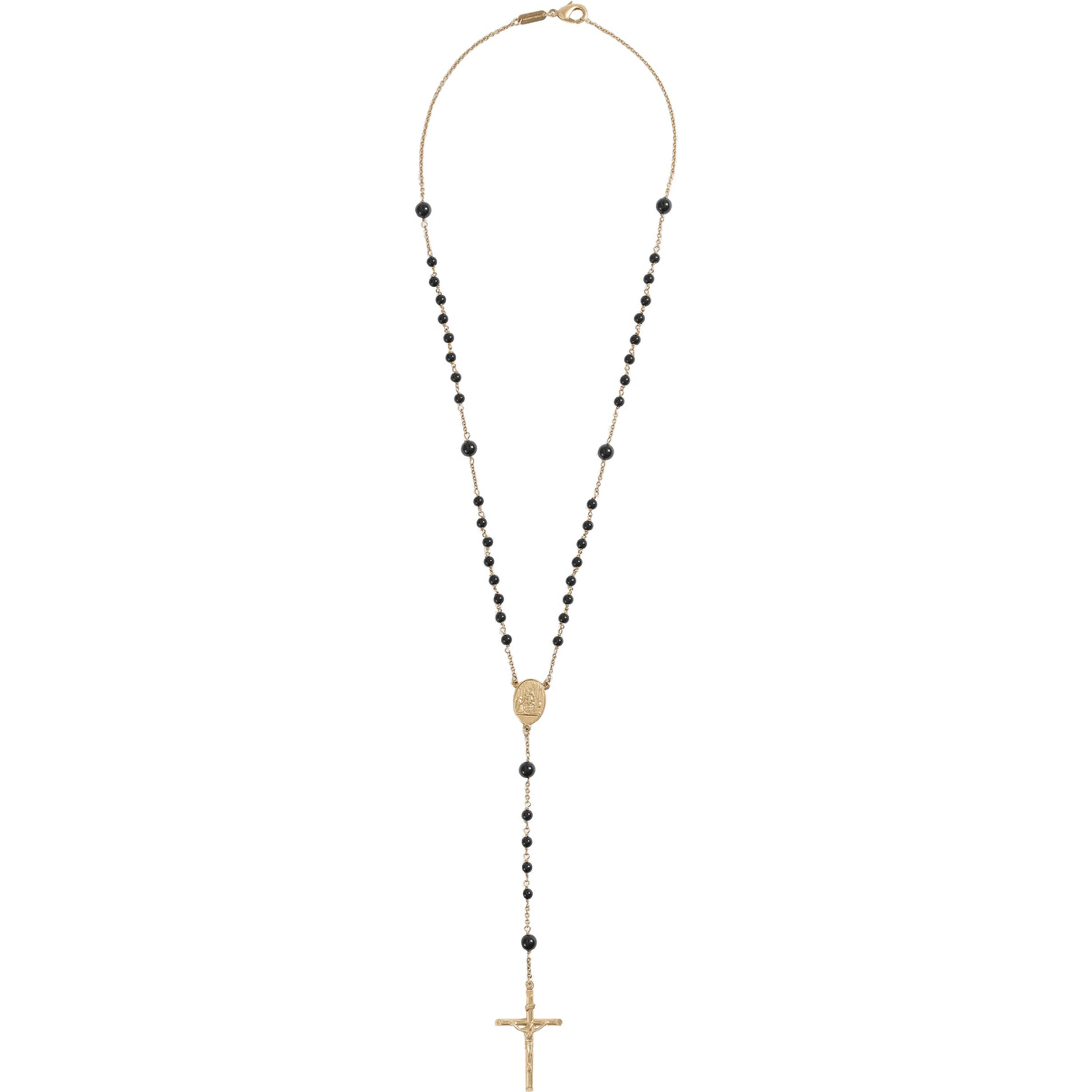 Gold Cross Pendant Necklace with Claw Clasp Closure on the Back for Men