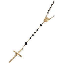 Gold Cross Pendant Necklace with Claw Clasp Closure on the Back for Men