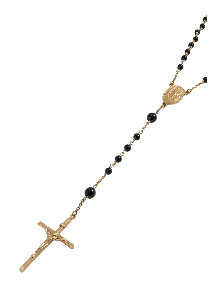 Gold Cross Pendant Necklace with Claw Clasp Closure on the Back for Men alternative