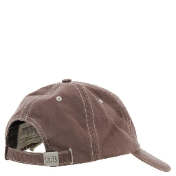 California Brown Baseball Cap with Lettering on the Front in Cotton Man