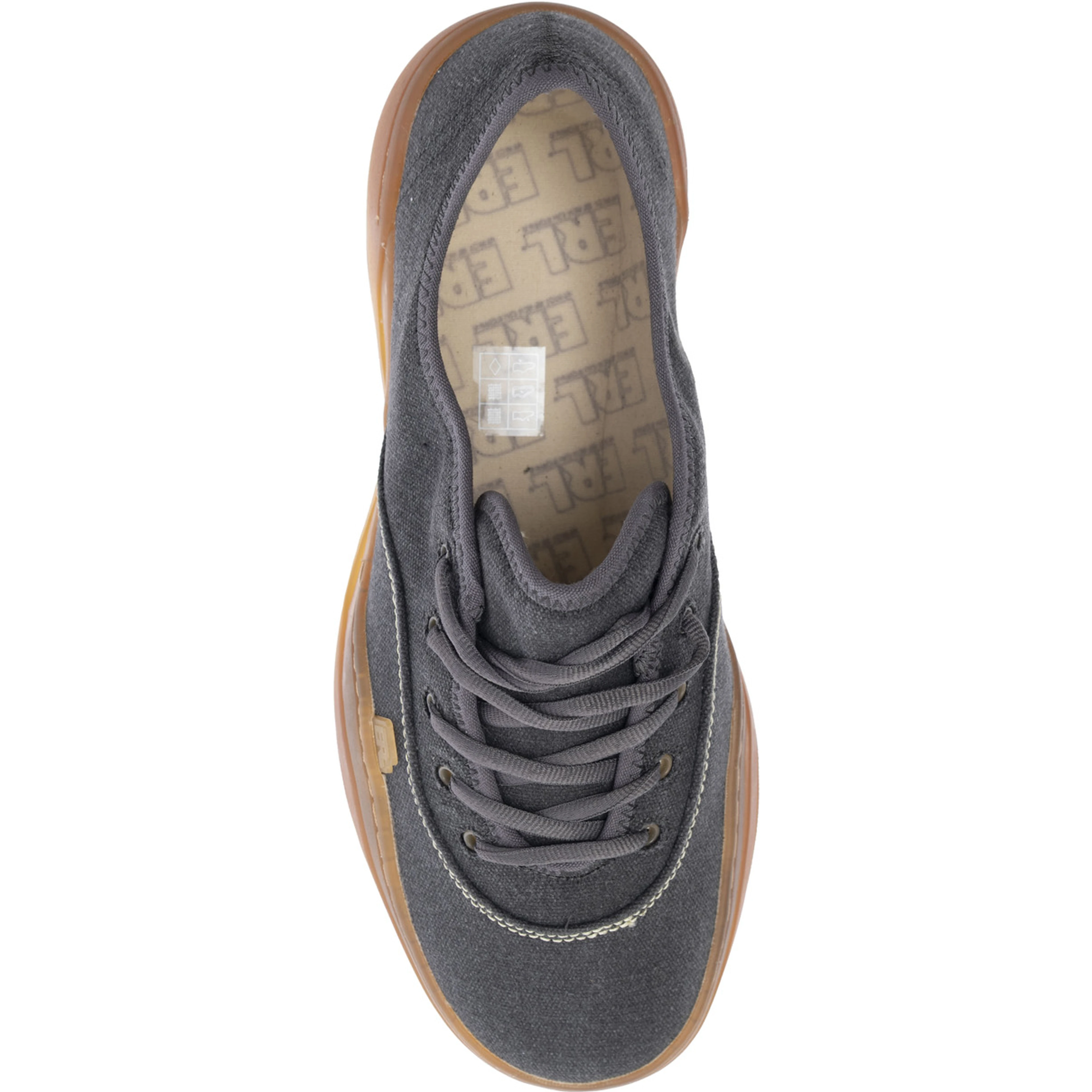 Low Skate Black Sneakers Low Top with Contrast Sole in Cotton Man