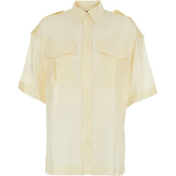 Shirt LITE UTILITY SHIRT with Classic Collar in White Women
