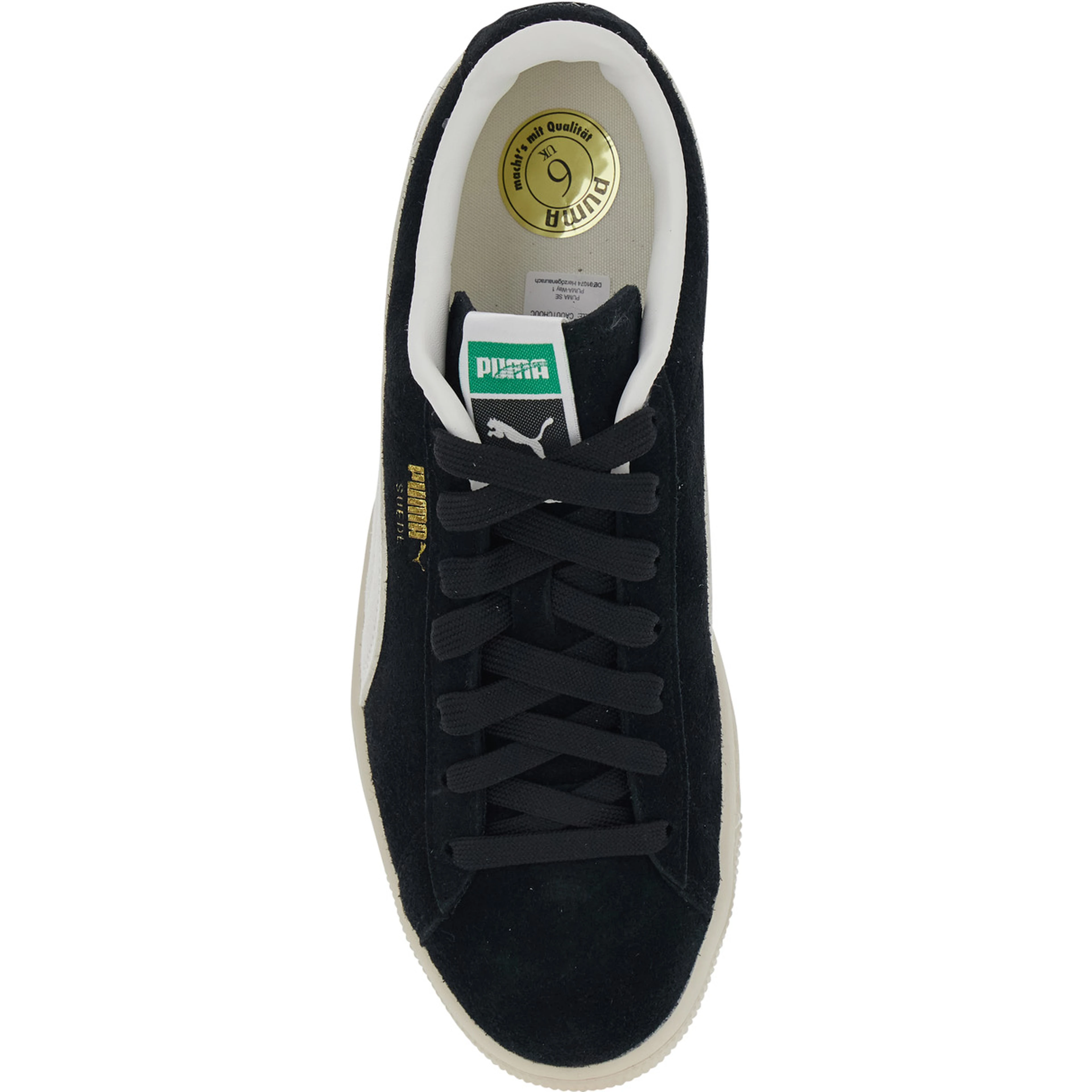 Sneakers SUEDE CHARLES Black with Leather Details